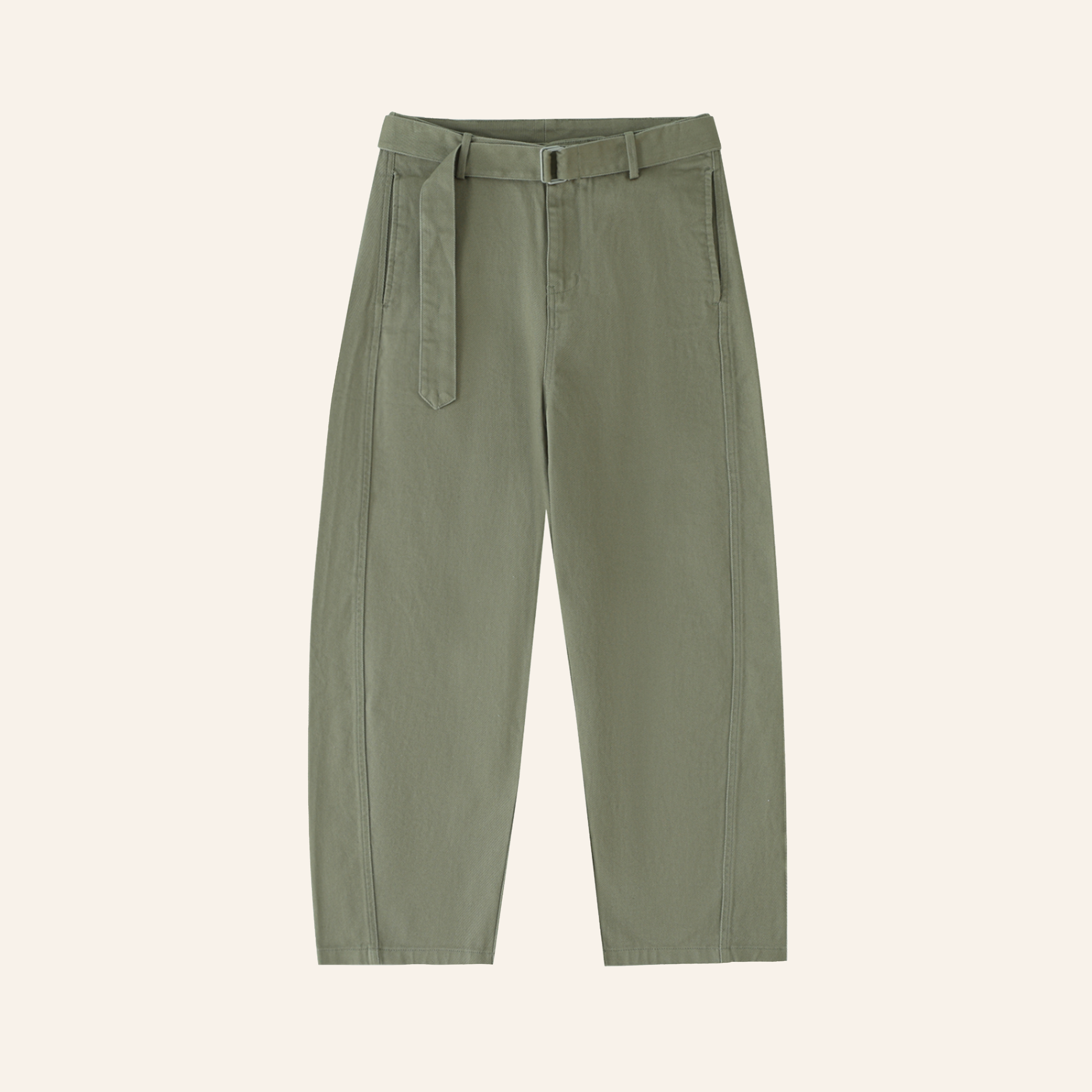 GOA Women's Belted Chino Pants