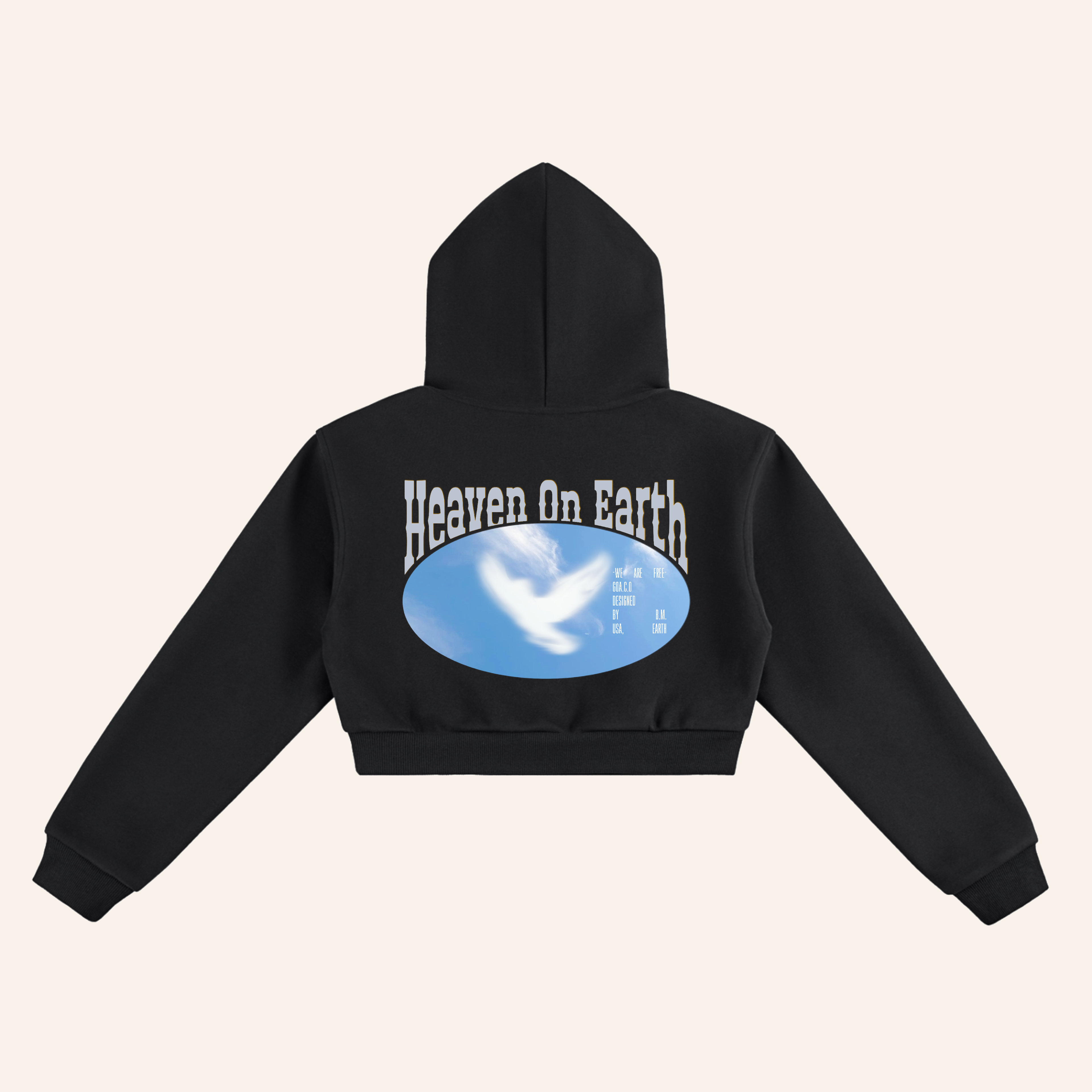 Heaven Cropped Hoodie