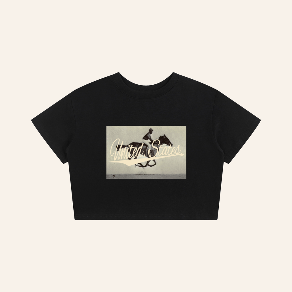 USA Horse Cropped Tee