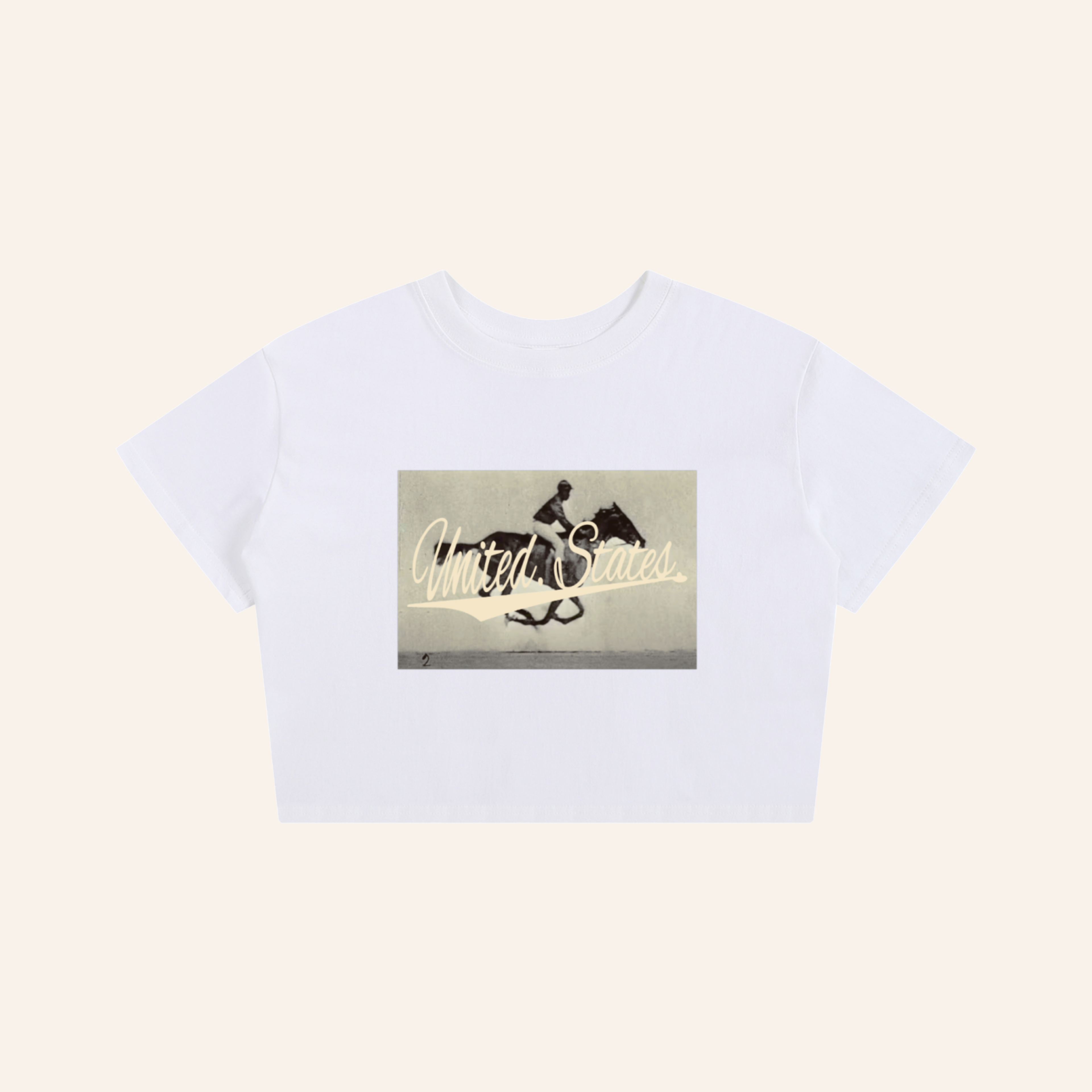 USA Horse Cropped Tee
