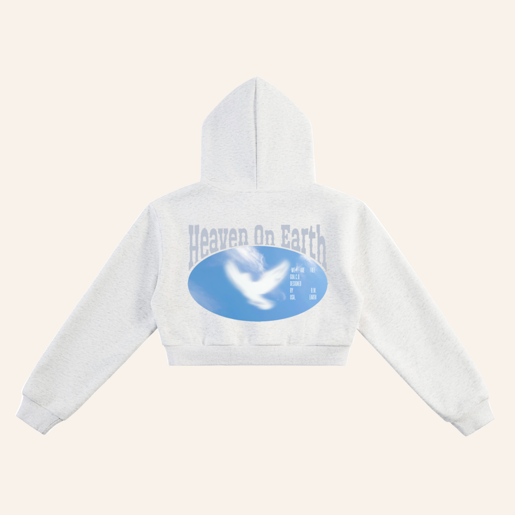 Heaven Cropped Hoodie