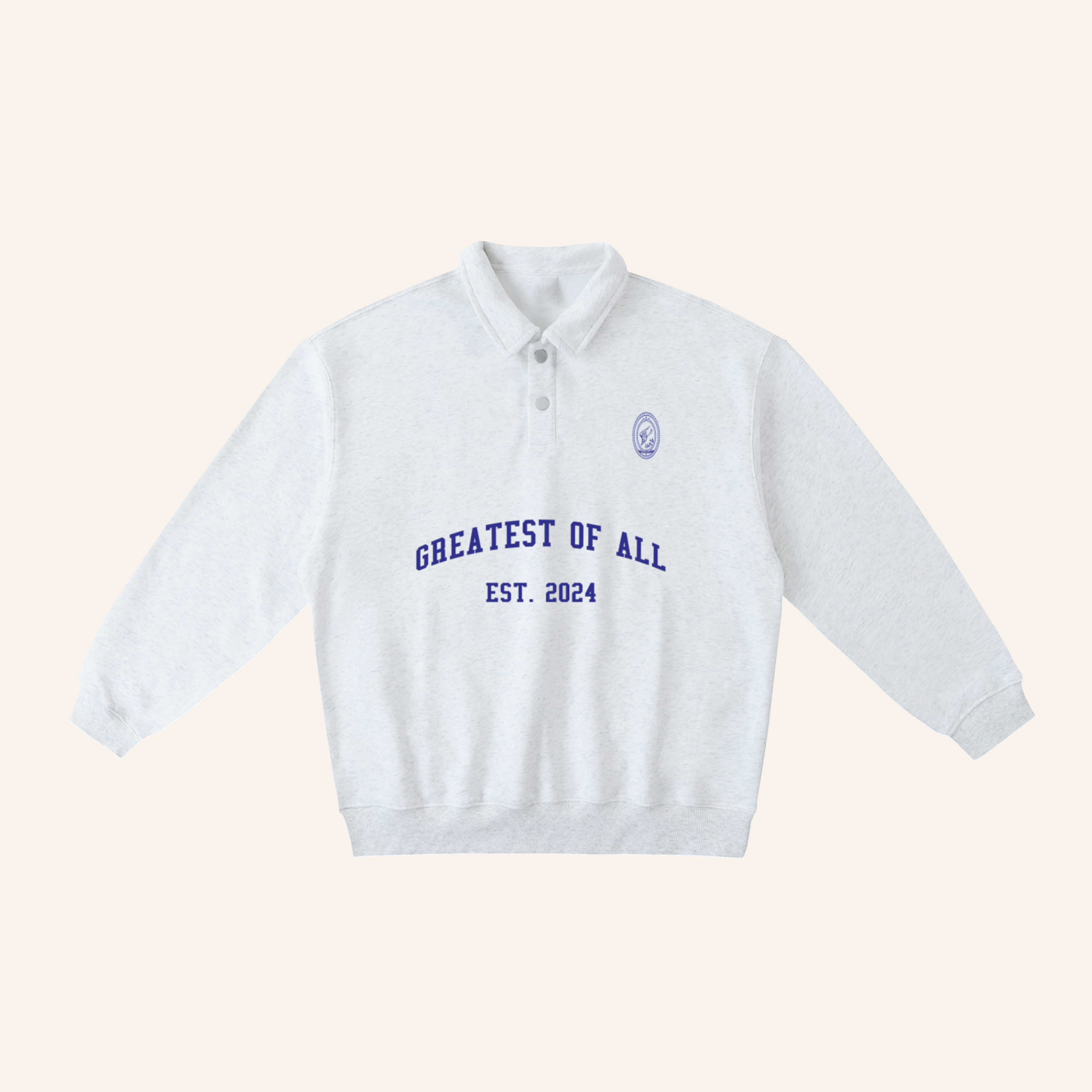 Heavyweight Polo-Collar Sweatshirt
