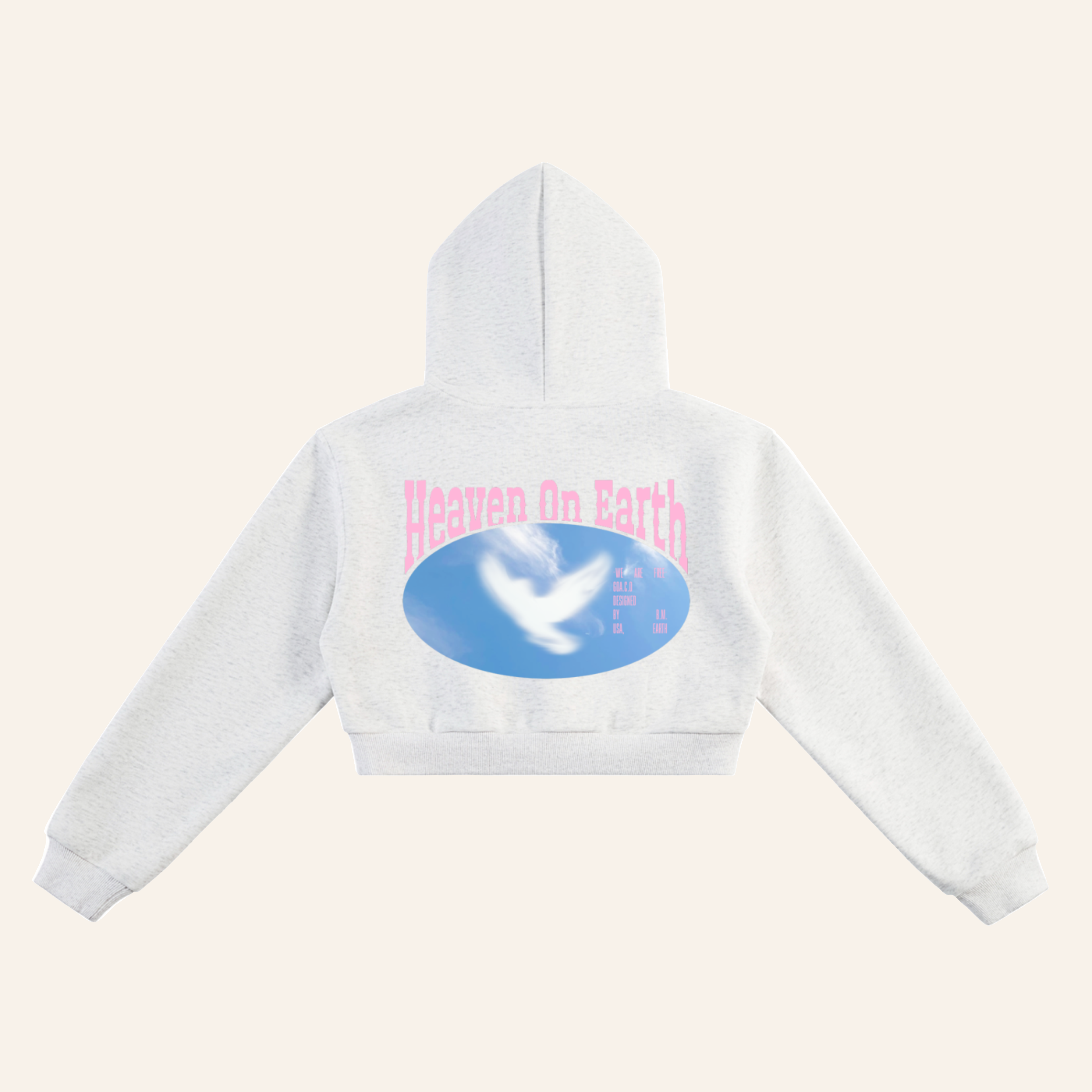 Heaven Cropped Hoodie