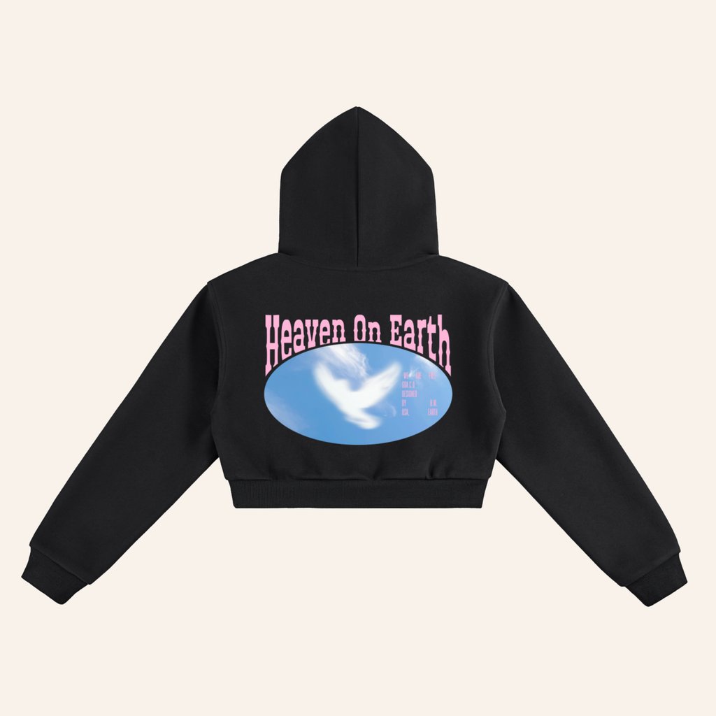 Heaven Cropped Hoodie