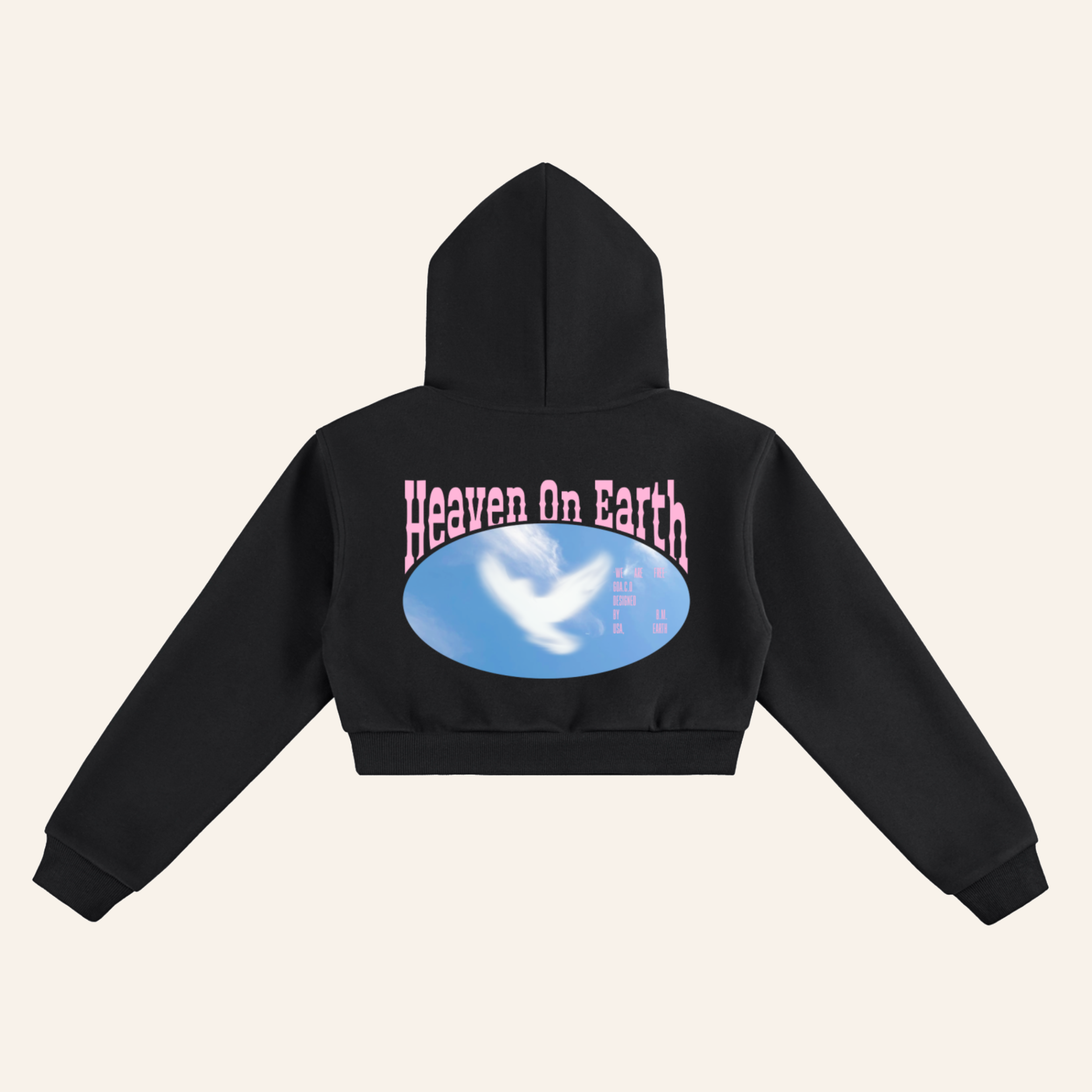 Heaven Cropped Hoodie